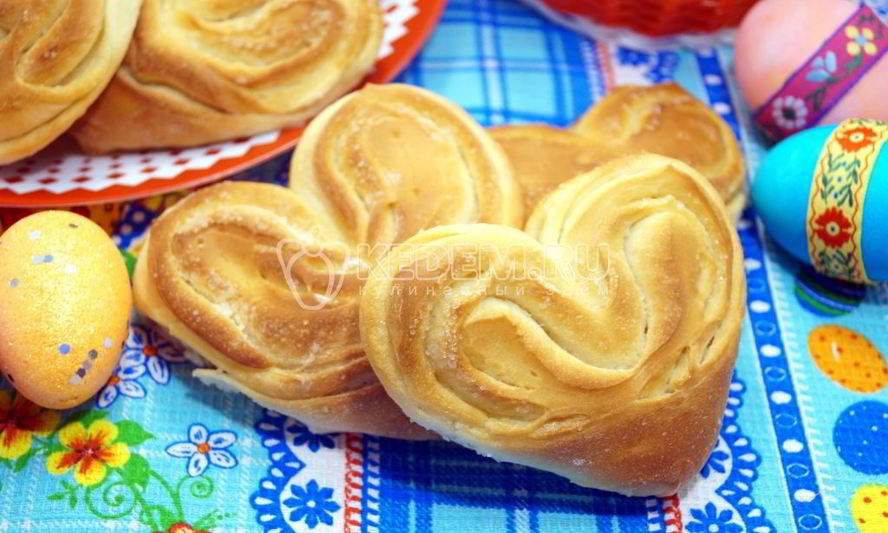 Рецепт сдобных булочек плюшки