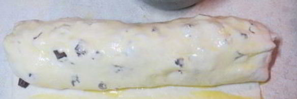 шоколадно-банановые булочки улитки