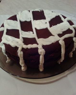 Творожная ватрушка Черно-белая королева