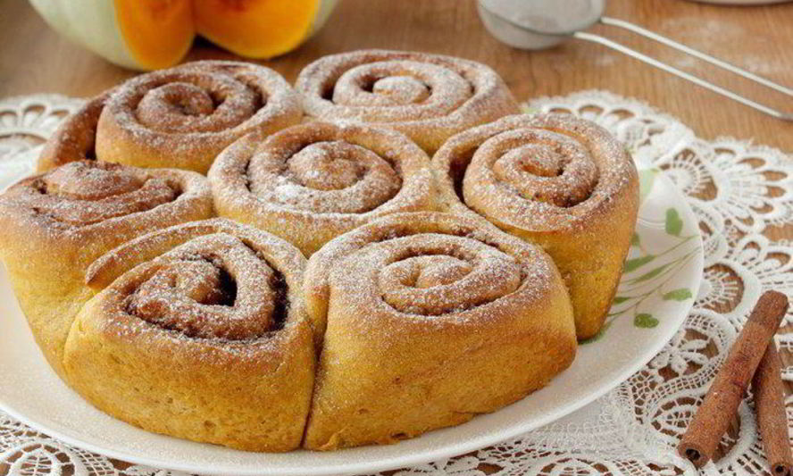 Рецепт тыквенных булочек с корицей