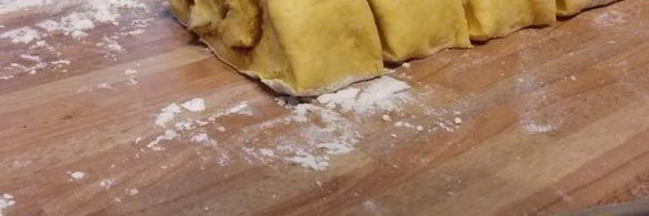 тыквенные булочки с ореховой начинкой