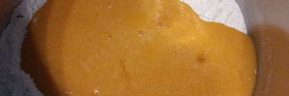 тыквенные булочки с ореховой начинкой