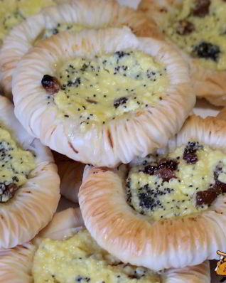 Ватрушки Гнезда из теста фило