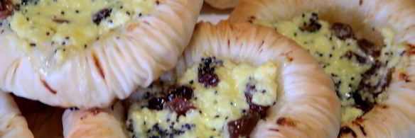 ватрушки гнезда из теста фило