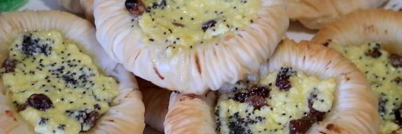 ватрушки гнезда из теста фило