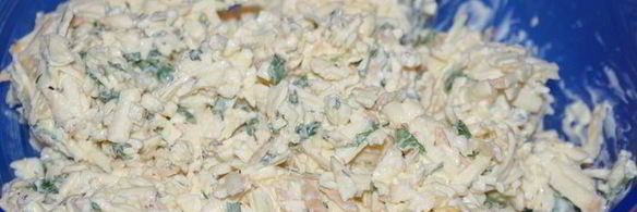 ватрушки с копченым сыром и чесноком