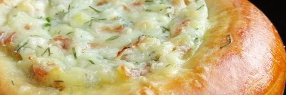 ватрушки с копченым сыром и укропом