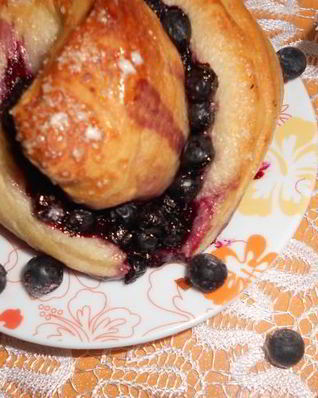 Вкуснейшие черничные булочки