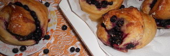 вкуснейшие черничные булочки