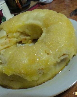 Яблочно-банановая ватрушка