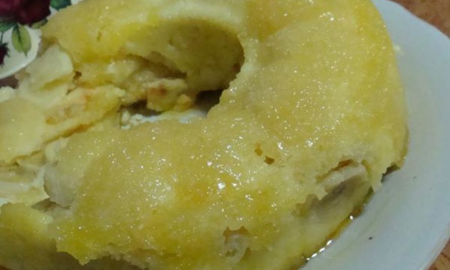 Рецепт яблочно-банановой ватрушка