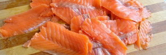 закусочные круассаны с лососем