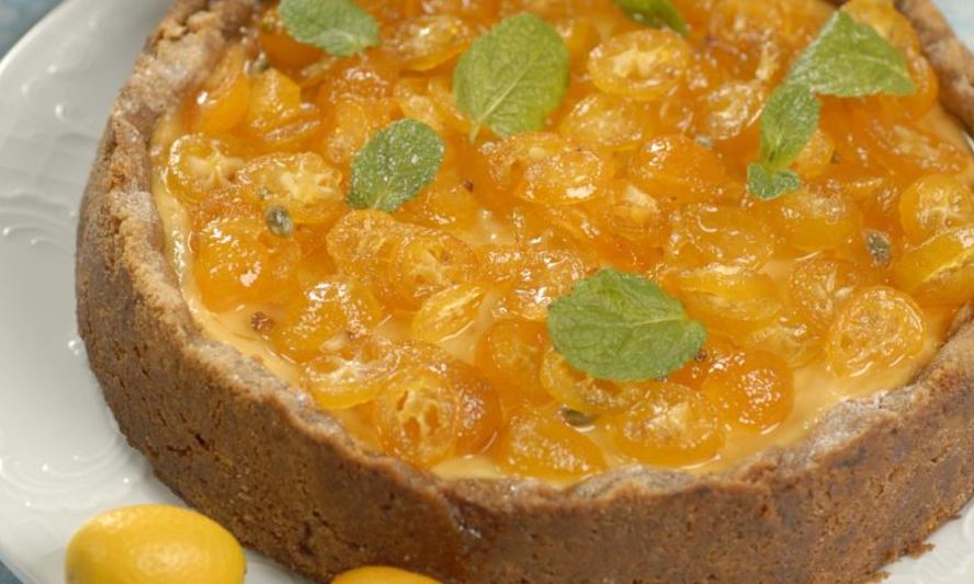 Рецепт апельсинового чизкейка с кумкватами