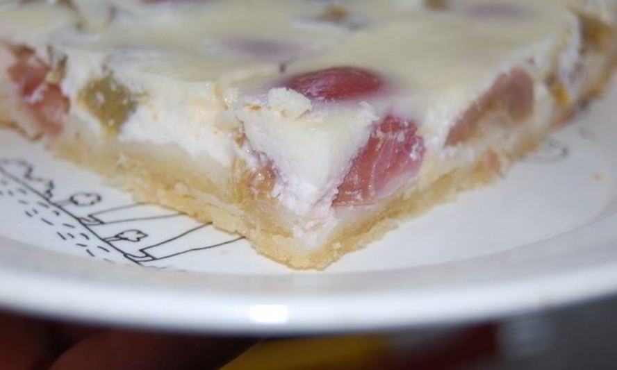 Рецепт безумия 6 чизкейк ревень с виноградом