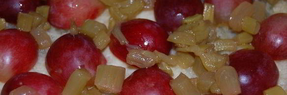 безумие 6 чизкейк ревень с виноградом