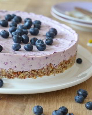 Черничный чизкейк без выпечки