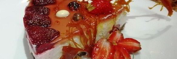 чизкейк без выпечки с клубникой