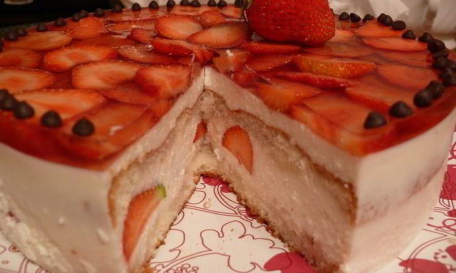 Рецепт чизкейка клубничного ісе