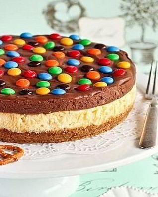 Чизкейк на соленых крендельках