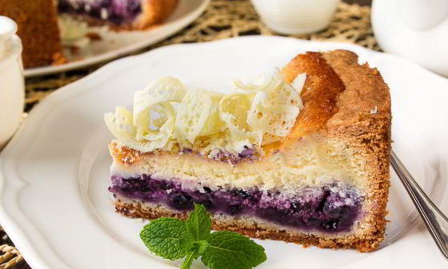 Рецепт чизкейка с черникой