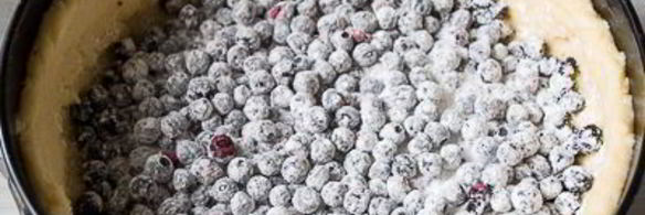 чизкейк с черникой