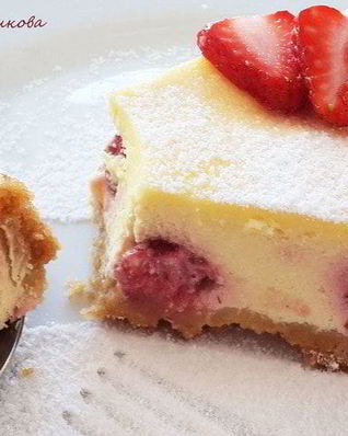 Чизкейк с клубникой