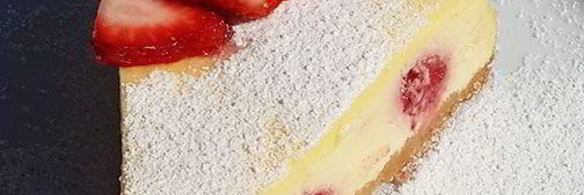 чизкейк с клубникой