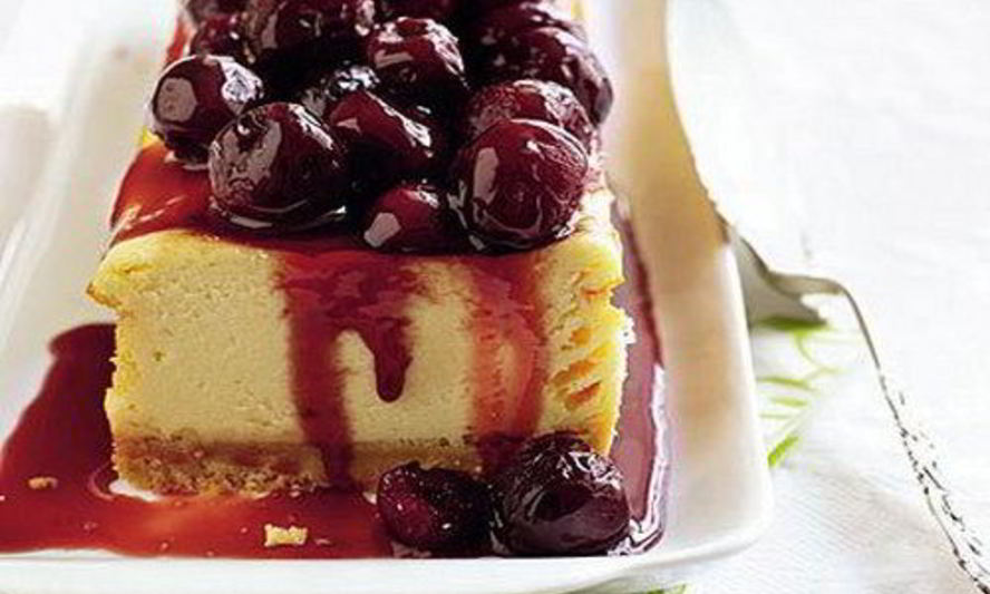 Рецепт чизкейка с консервированной вишней