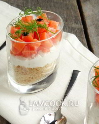 Чизкейк с лососем