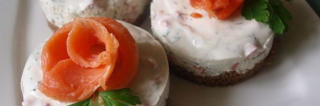 Чизкейк с семгой