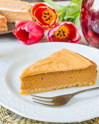 Чизкейк с вареной сгущенкой