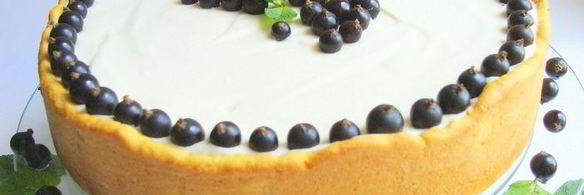 чизкейк со смородиной, маскарпоне и апельсиновым тестом