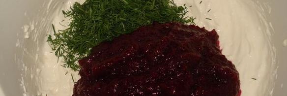 чизкейк свекольный с сельдью