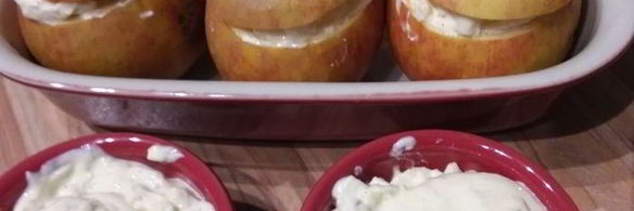 чизкейк в яблоке