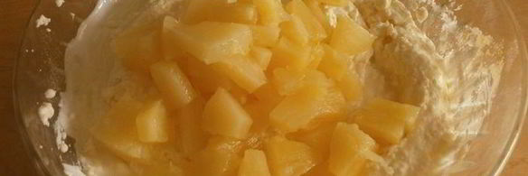 чизкейк ванильно-ананасовый