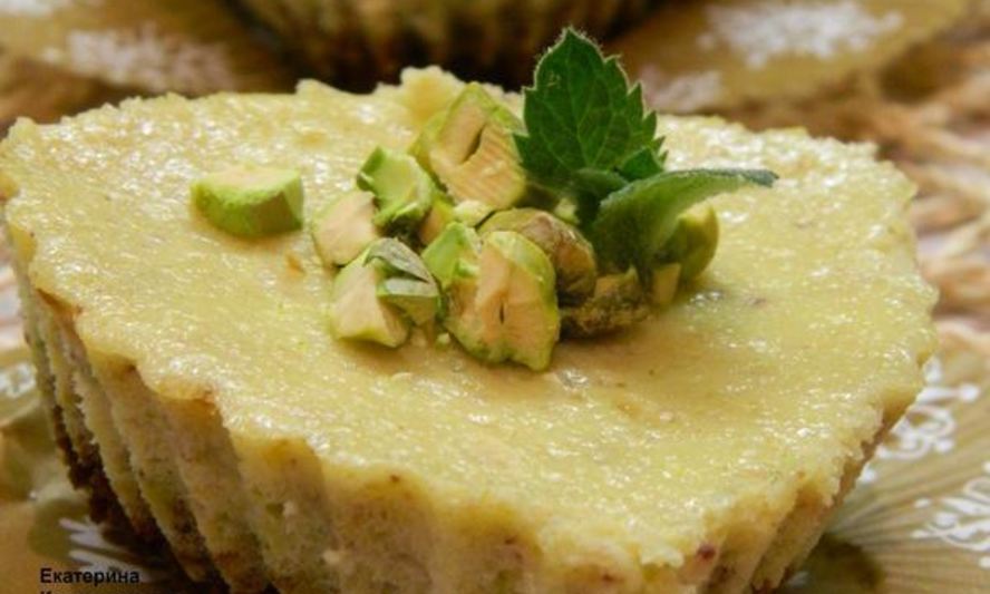 Рецепт фисташковых мини-чизкейков