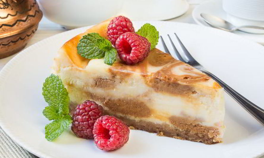 Рецепт карамельного мраморного чизкейка