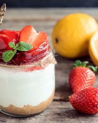 Клубничные чизкейки