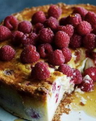 Малиновый чизкейк без выпечки