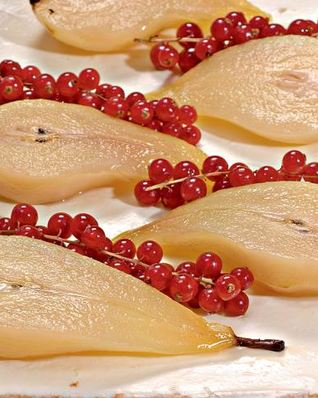 Миндальный чизкейк с грушами