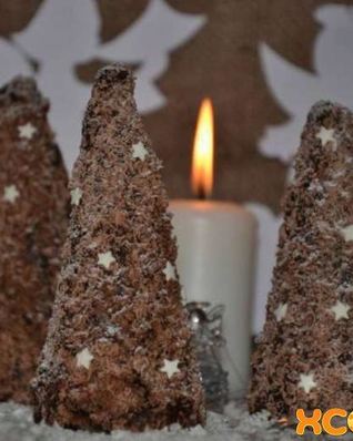 Мини-чизкейк Елки без выпечки