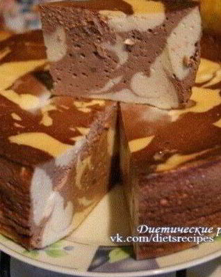 Мраморный чизкейк Зебра