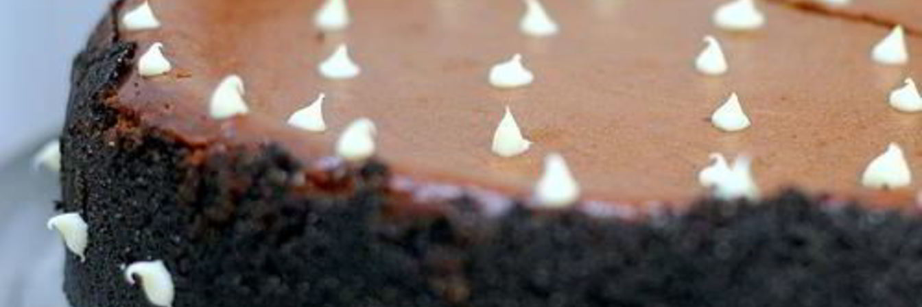 Шоколадный чизкейк с карамелью