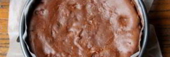 шоколадный чизкейк с вишней