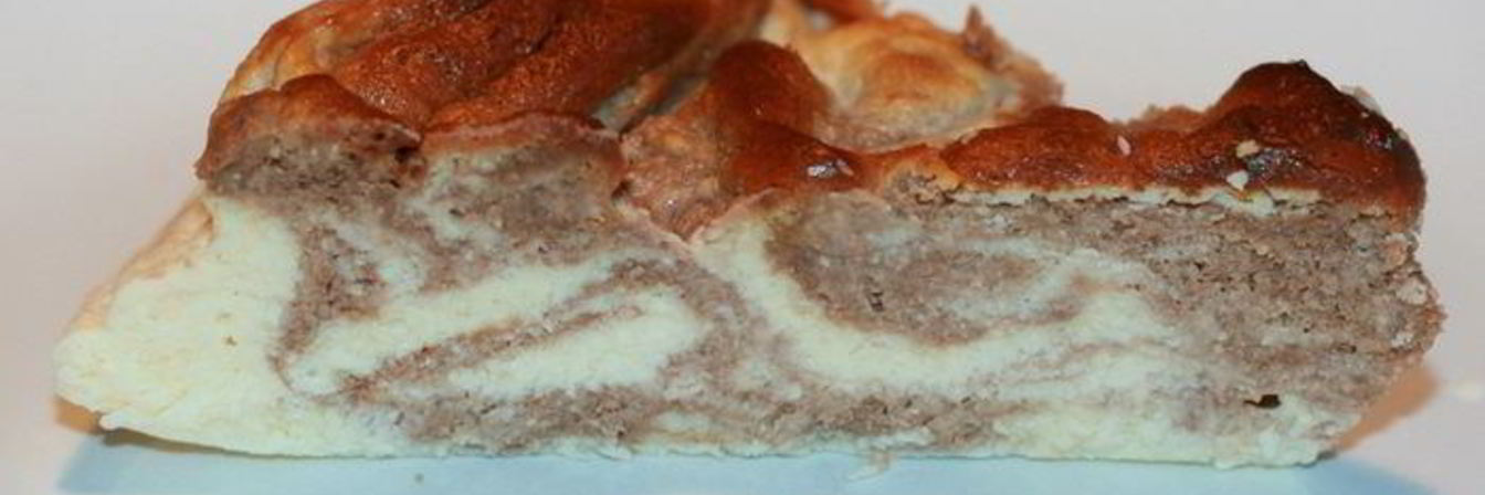 Шоколадный мраморный чизкейк