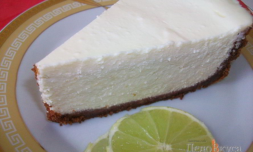 Рецепт творожного чизкейка с лаймом