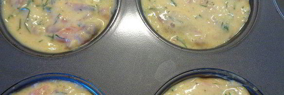 тыквенные мини-чизкейки с лососем