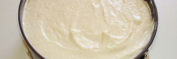 ванильный чизкейк с вишневым соусом