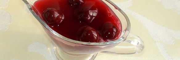 ванильный чизкейк с вишневым соусом