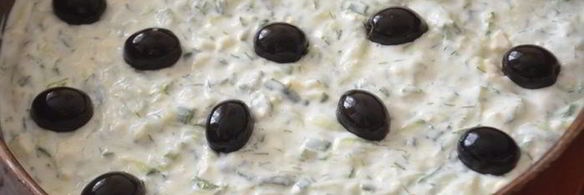 закусочный чизкейк из брынзы и огурца